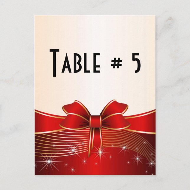 Numéro de table invité (Devant)