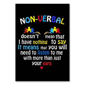 Numéro De Table J'Ai Une Pièce De Puzzle De Sensibilisation sur l'