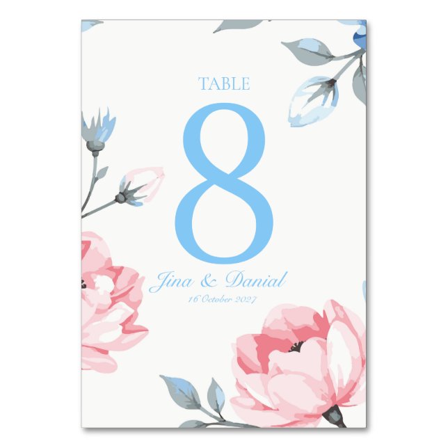 Numéro De Table Jardin Qui Chuchote (Par défaut)