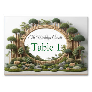 Numéro De Table Jardins et bâtiments écologiques en Harmonie