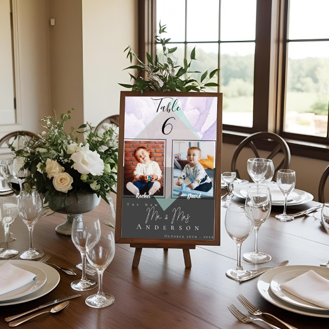 Numéro De Table Jolies Photos D'Enfance De Mariée & Groom | MARIAG (Cute Childhood Photos Of Bride & Groom | Wedding Table Number)