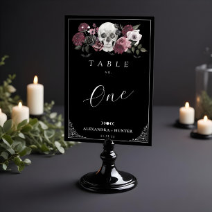 Numéro De Table Jusqu'à la mort Fêtons-nous Aquarelle Mariage crân