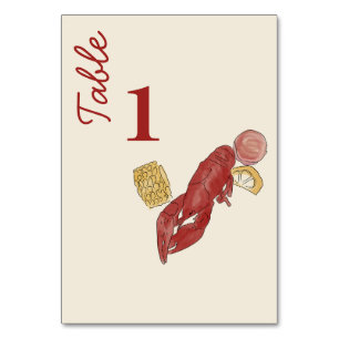 Numéro De Table La Nouvelle-Orléans Aquarelle