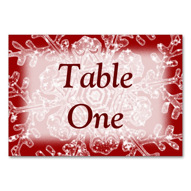 Numéro De Table Lac givré (Devant)