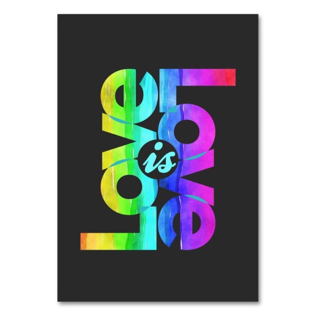 Numéro De Table L'amour LGBTQ est l'amour (Par défaut)