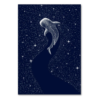 Numéro De Table L'artisanat du requin | Vintage de requin-fleurs