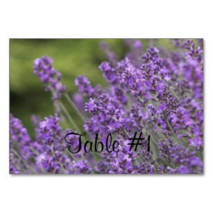 Numéro De Table Lavande