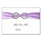 Lavender Infinity Mariage Table Place Card