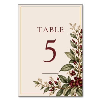 Numéro De Table Le Jardin de Vigne