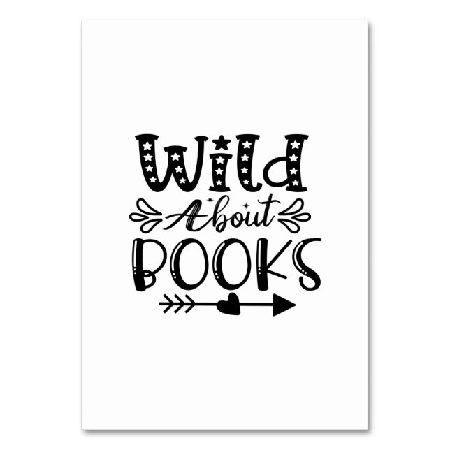 Numéro De Table Lecture Art Wild À propos des livres (Par défaut)