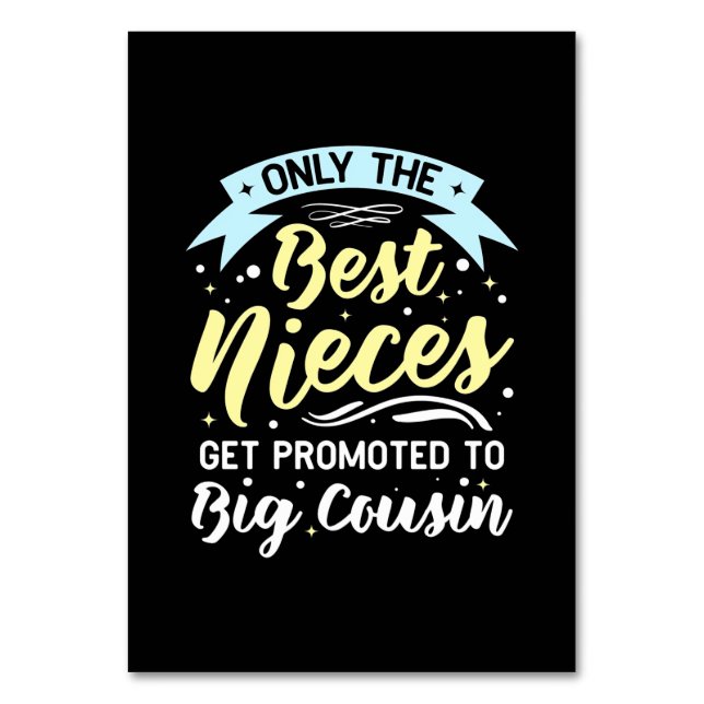 Numéro De Table Les Meilleures Nièces Sont Promues À Big Cousin (Par défaut)