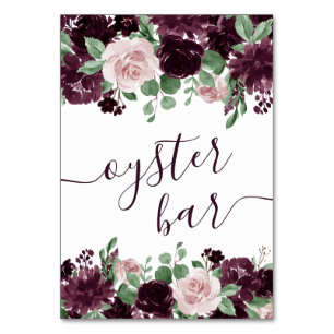 Numéro De Table Les passions de Moody   Bar à huîtres à vin violet