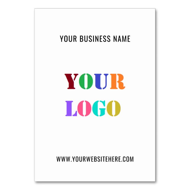Numéro De Table Logo Personnalisé Promotionnel Business (Par défaut)