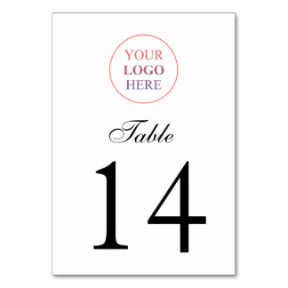 Numéro De Table Logo promotionnel personnalisé - Pas de commande m