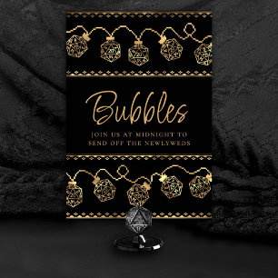 Numéro De Table Luminateurs RPG Gamer Tabletop Imaginaire Or Per