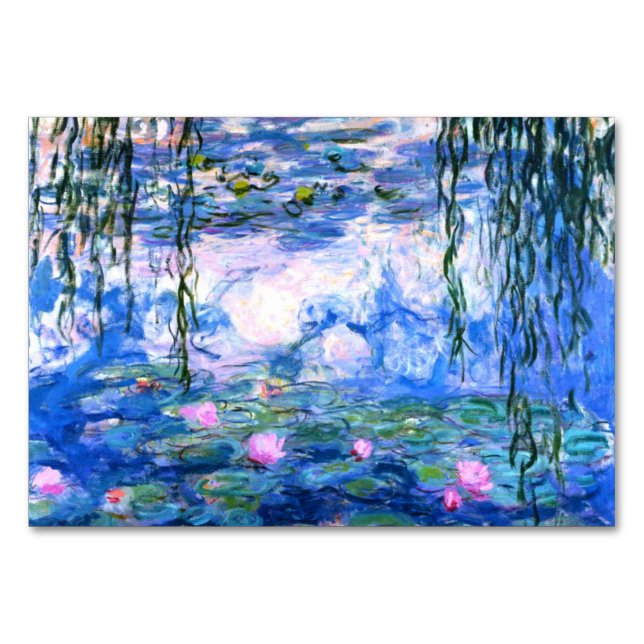 Numéro De Table Lys d'eau rose Monet (Devant)