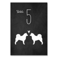 Malamute d'Alaska Silhouettes Réception de Mariage