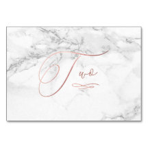 Marbre Faux Or Rose Calligraphie Romantique Deux 2