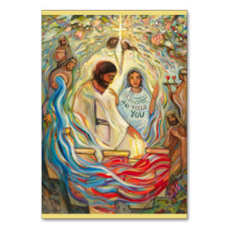 Numéro De Table Mariage à la Cana Prayer Card, John 2