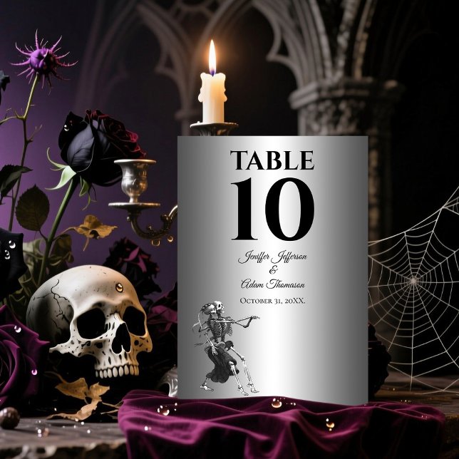 Numéro De Table Mariage alternatif Halloween gothique (Créateur téléchargé)