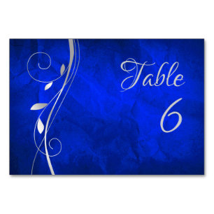 Numéro De Table Mariage bleu clair brillant pour feuille d'argent 