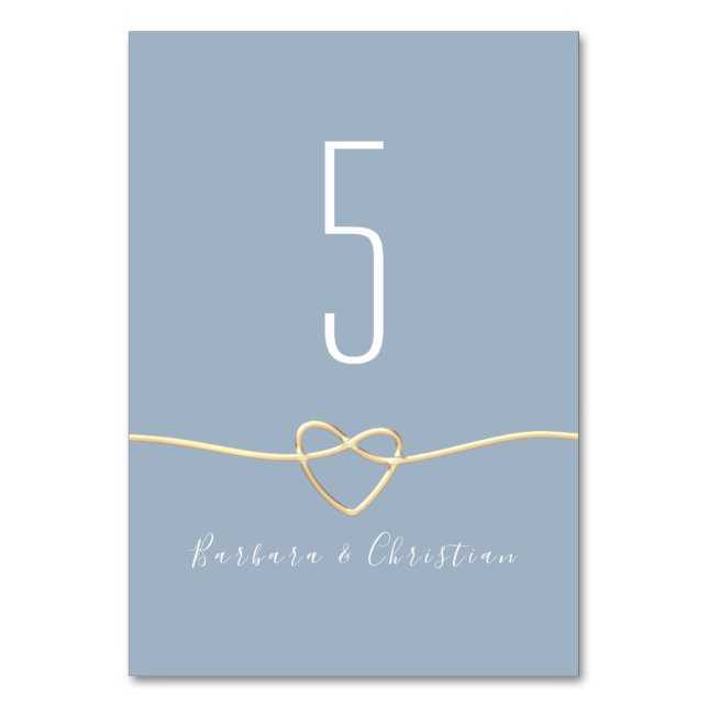 Numéro De Table Mariage bleu Dusty (Par défaut)