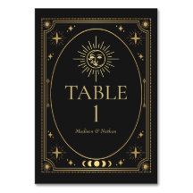 Mariage céleste de Tarot gothique noir