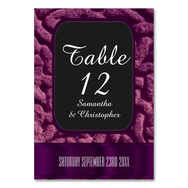 Numéro De Table Mariage céleste violet (Par défaut)