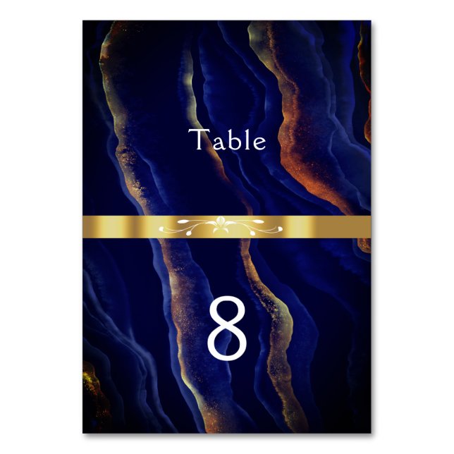 Numéro De Table Mariage d'âge de la géode violet et or (Par défaut)