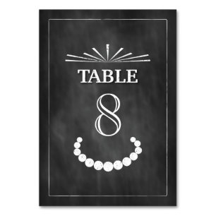 Numéro De Table Mariage de Bowties et Pearls