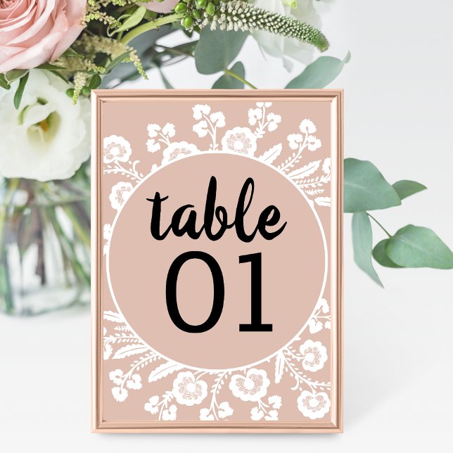 Numéro De Table Mariage de dentelle russe (Créateur téléchargé)