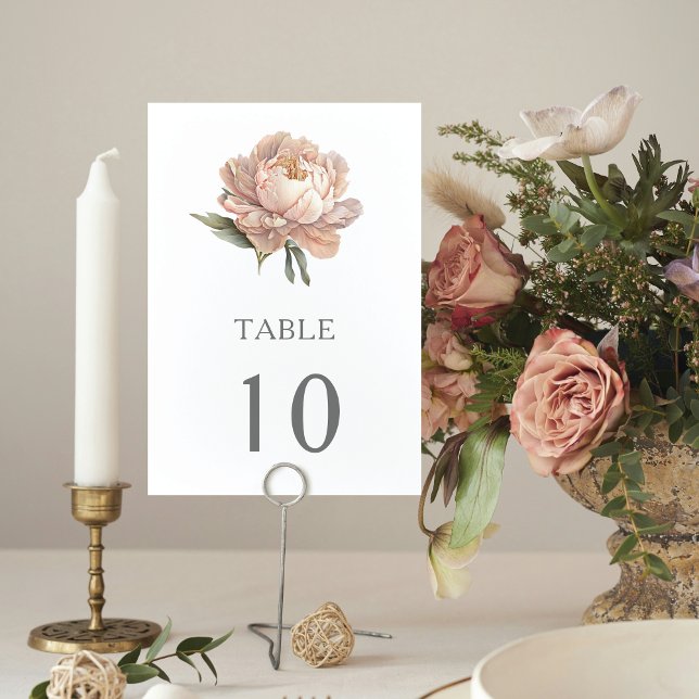 Numéro De Table Mariage de jardin Floral (Créateur téléchargé)