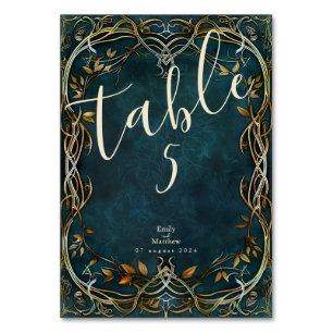Numéro De Table Mariage de la Majesté de la Terre du milieu