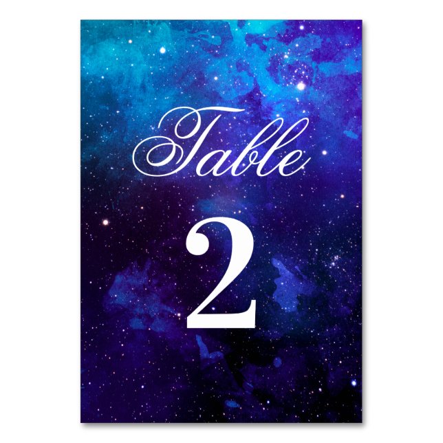 Numéro De Table Mariage de la marine spatiale. Les étoiles de nuit (Par défaut)