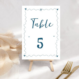 Numéro De Table Mariage d'illustrations de ligne de griffes dessin