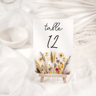 Numéro De Table Mariage floral