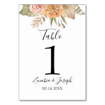 Mariage floral à feutre minimal