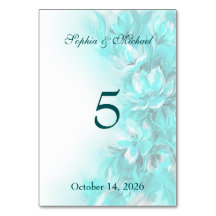 Mariage floral turquoise élégant