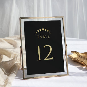 Numéro De Table Mariage Gold Moon