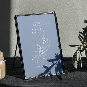 Numéro De Table Mariage gris clair Nautique délicate