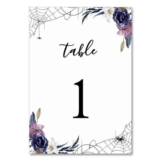 Numéro De Table Mariage Halloween (Par défaut)