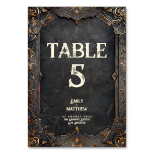 Numéro De Table Mariage Imaginaire Dwarven Splendor