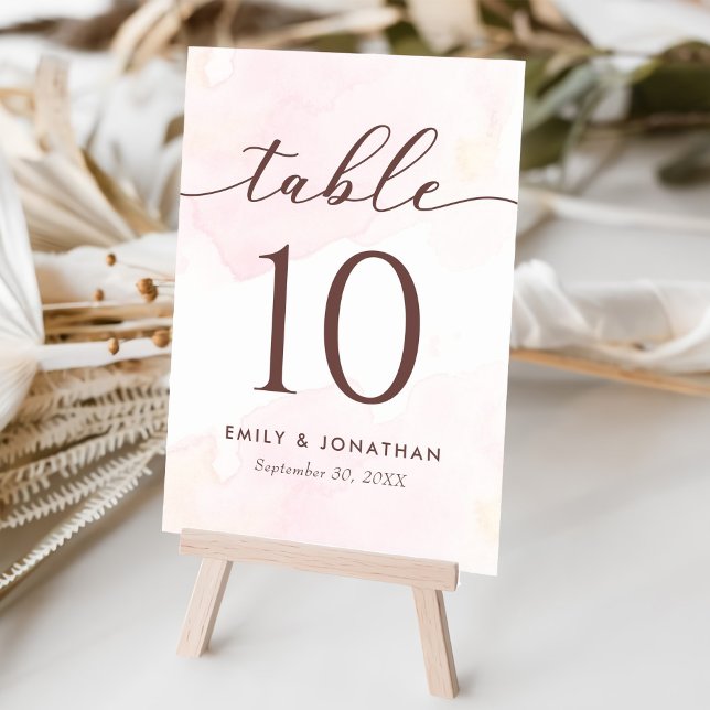 Numéro De Table Mariage minimaliste moderne (Créateur téléchargé)