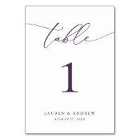 Mariage minimaliste Plum violet | Onglet Personnal