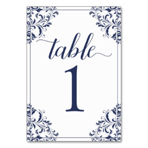 Numéro de table mariage   Nadine (Marine) 1