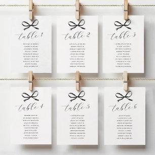 Numéro De Table Mariage noir