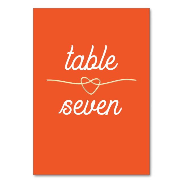 Numéro De Table Mariage rétro moderne (Par défaut)
