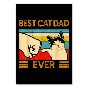 Numéro De Table Meilleur Chat Papa Jamais Drôle Chat Papa