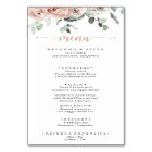 Menu Classique Rose Rose Rose Rose Floral