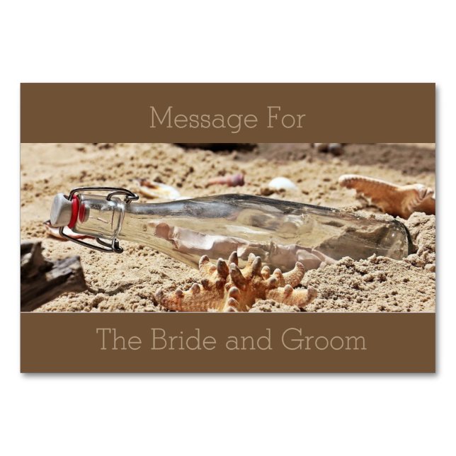 Numéro De Table Message pour le couple heureux (Devant)